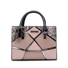 2020 New Top Fashion Ladies Handbag Casual Patchwork Color Design Snake-shaped Stereotype Shoulder Bag High Quality Handbag 2024 - buy cheap