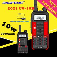 Baofeng-walkie-talkies de largo alcance, estación de Radio bidireccional, transceptor VHF, UHF, UV5R, portátil, 10W, UV-10R 2024 - compra barato