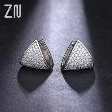 ZN High quality Unique Two Tone Originality Geometric Jewelry Earrings For Woman Charm Wedding Party Gift Earrings For Women 2024 - buy cheap