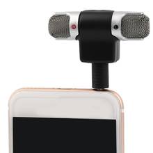 Портативный мини-стереомикрофон, микрофон 3,5 мм, мини-джек для ПК, ноутбука, популярный в мире, левый и правый каналы, стерео запись 2024 - купить недорого