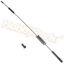 Antena decorativa do metal 290mm/11.4 polegadas para 1:10 rc caminhão de esteira rolante axial scx10 90046 traxxas TRX-4 trx4 d90 d110 tamiya cc01 2024 - compre barato