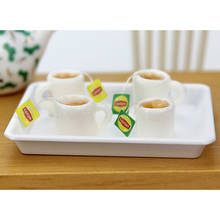 Кукольный домик миниатюрная мини кофейная чайная чашка кухонная комната еда напиток домашняя посуда Декор Куклы Аксессуары 2024 - купить недорого