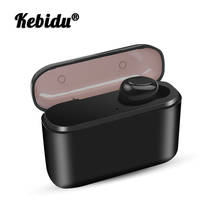 Kebidu Bluetooth 5,0 наушники портативные беспроводные наушники-вкладыши стерео звук с микрофоном громкой связи Водонепроницаемая спортивная Гарнитура для Xiaomi 2024 - купить недорого