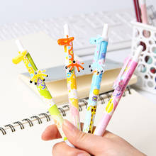 Милые Мультяшные шариковые ручки, пластиковые кавайные корейские канцелярские принадлежности, необычные школьные принадлежности, подарки 2024 - купить недорого
