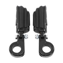 Motorcycle 32mm 1-1/4" Highway Engine Guard Footpeg Pegs Footrest Mount Clamps For Harley Touring Dyna Black 2024 - buy cheap