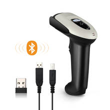 Evnvn bluetooth ccd scanner de código de barras bluetooth 2.4ghz conexão com fio sem fio handheld 1d leitor de código de barras ccd imagem digitalização 2024 - compre barato