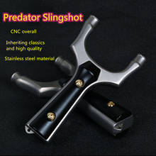 Metal Predator Free Flat Rubber Band Slingshot Precision Stainless Steel Outdoor Hunting Competitive Toy Catapult Slingshot 2024 - buy cheap