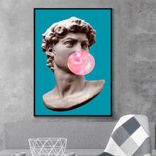David with Balloon Poster Print Funny Art Sculpture of David Canvas Painting Wall Art Picture for Living Room Home Decor Cuadros 2024 - buy cheap