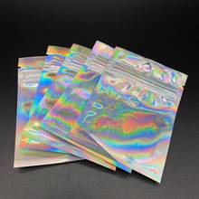 10Pcs Laser Color Nail Art Mylar Zip Lock Bags Aluminum Foil Bags Durable Double-Sided Metallic Foil Mylar Flat Ziplock Bag BT45 2024 - buy cheap