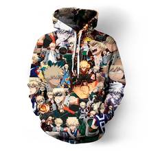 Anime Boku No My Hero Academia Midoriya Cartoon 3D Hoodies Izuku Todoroki Shoto Men Women Sweatshirt School Uniform Jackets Coat 2024 - buy cheap