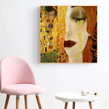 Gustav Klimt Famous Painting Golden Tears and Kiss Canvas Paintings Wall Art Prints Pictures for Living Room Home Decor Cuadros 2024 - buy cheap