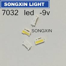 Contas de led com 500 lúmens smd para reparo, cor branca fria 1w, 350ma 9v para tv/lcd e luz de fundo para samsung