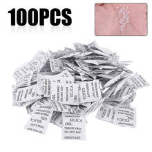 100 Packs 1g Non-Toxic Silica Gel Desiccant Kitchen Room Living Room Moisture Damp Absorber Dehumidifier For Home Accessories 2024 - buy cheap