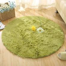 Living Room Plush Round Rug Carpet Faux Fur Rug Children's Bedroom Bedroom Plush Rug Fluffy Rug White 2024 - buy cheap