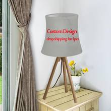 Pantallas de lámpara personalizadas con su diseño/logotipo/Nombre para mesa, Mini Pantalla de araña moderna, cubierta de lámpara lavable de tela redonda elástica 2024 - compra barato