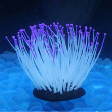 Coral con ventosa para acuario, planta de Coral Artificial brillante, Medusa Artificial, paisaje submarino, accesorios para pecera 2024 - compra barato