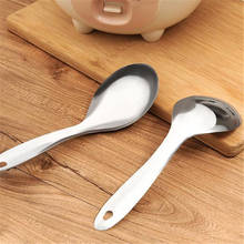 304 Stainless Steel Durable Large Rice Soup Serving Spoon Kitchen Tool Kitchen Tableware Spoons 2024 - buy cheap