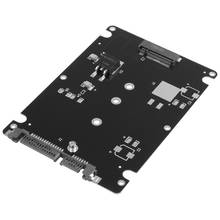 RISE-enchufe de Llave B + M, adaptador de 2 M.2 NGFF (SATA) SSD a 2,5 SATA, tarjeta con funda, color negro 2024 - compra barato