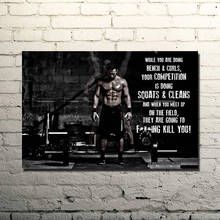 Bodybuilding Motivational Quote Art Poster Print Canvas Wall Painting Gym Room Decor Fitness Sports Picture 2024 - buy cheap