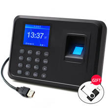 Biometric Fingerprint Attendance Machine USB Office Time Clock Employee Record Machine Electronic Device Multi-Language 1pc 2024 - buy cheap