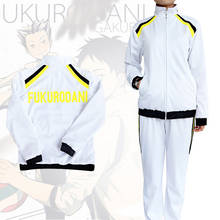 Novo haikyuu! Academia de fukurodani cosplay traje kotaro bokuto jaqueta + calças uniforme akaashi keiji camisa da equipe de vôlei c30k168 2024 - compre barato