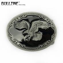 The Bullzine Eagle belt buckle with pewter finish plating FP-03203 with 4cm width loop 2024 - buy cheap