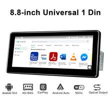 8.8 inch Car Radio GPS Navigation 4GB RAM&64GB ROM head unit stereo universal 1 din Android 10 video player support 4G/Carplay 2024 - buy cheap