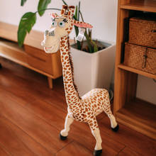 90cm Stuffed Animal Giraffe Toys Doll Madagascar Melman Toys Simulation Giraffe Toys Product For Children Baby Birthday Gifts 2024 - buy cheap