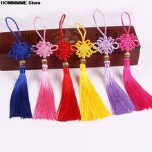 2PC Gold Beads Chinese Knot Tassel Home Textile Curtain Garment Sewing Macrame Decoration Pendant DIY Jewelry Accessories 2024 - buy cheap