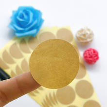 100PCS/lot New Vintage Blank Round Kraft Seal Sticker For Handmade Products /35mm Round Gift Sealing Sticker / DIY Note Label 2024 - buy cheap