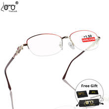 Женские очки для чтения VANLOOK, прямоугольные очки с оправой из металла, 100 + 150 + 200 + 250 + 300 + 350 + 400 2024 - купить недорого