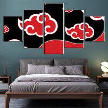 Print Painting For Living Room Home Decor Cuadros Modular 5 Panel Akatsuki Clouds Pictures Poster Frame High Quality Canvas 2024 - buy cheap