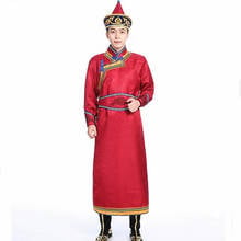 New fashion Mongolian robe for men festival Stage performance wear living gown asia costume classical ethnic clothing 2024 - buy cheap