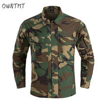 Men's Tactical Shirts Summer Lightweight Quick Drying Shirts Army Military Multi-Pockets Shirts Long Sleeve Work Cargo Shirts 2024 - buy cheap