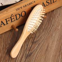 Massage Health Lotus Wood Comb Solid Wood Tooth Comb Massage Hair Care Anti-Static Wood Comb Wooden 2024 - buy cheap