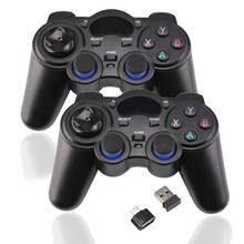2 Pcs Wireless Gamepad 2.4G Wireless Game Controller Gamepad Joystick for PS3 Android TV Box PS2 Wireless Controller Black 2024 - buy cheap