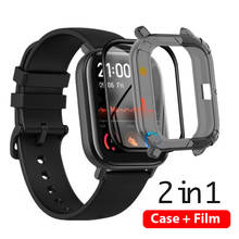 2 In1 Protective Case + Screen Protector , Smart Watch Protective Film GTS, Soft TPU (not Glass for Huami Amazfit gts 2024 - buy cheap