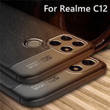 For OPPO Realme C12 Case Silicone TPU Leather Fundas Protective Armor Shell Soft Cover For Realme C12 Cover For Realme C12 Case 2024 - buy cheap