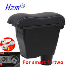 For smart fortwo armrest box universal car center console smart forfour caja modification with USB interface 2024 - buy cheap