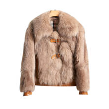 2019 New Women Winter Genuine Leather Jacket Natural Sheepskin Shearling Coat Fall Warm Real fox fur Overcoat 2024 - buy cheap