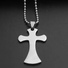 5pcs Stainless Steel Love Heart Cross blessing Necklace simple Religion Christian Jesus Cross Faith lucky Necklace gift jewelry 2024 - buy cheap