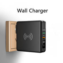 10000mAh Power Bank Wireless Charger QC3.0 Fast Charging Travel Wall Charger Powerbank Mobile Phone Charger for Samsung iPhone 2024 - buy cheap