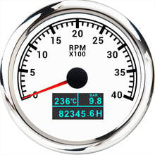 85mm Waterproof 3 in 1 Digital Tachometer Gauge 8000/ 6000/ 4000 RPM Tachometer With Oil Press Hours Water Temp for Boat Car 2024 - buy cheap