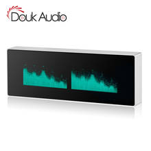 Metal VFD Music Spectrum Digital Clock Sound Level Indicator Dot Matrix Line+Mircophone Audio VU Meter Large Display 2024 - buy cheap