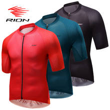 RION-Camiseta de manga corta de Ciclismo para hombre, camiseta de bicicleta de carretera a rayas, transpirable, 2021 2024 - compra barato