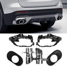 For Mercedes Benz GLB 2020+ X247 GLB180 GLB200 GLB220 GLB250 GLB35 AMG LINE Rear Bumper Turbo Muffler Exhaust Tips Pipe Exits 2024 - buy cheap