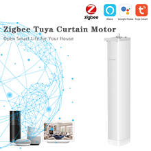 Tuya ZigBee Intelligent Curtain Motor Blind Switch Electric Motorized Curtain Roller Curtain Motor with Alexa Google Assistant 2024 - buy cheap
