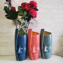 Цветочные вазы в скандинавском стиле, пластиковые вазы для украшения, цветочный горшок, кастрюли, Вазы Из искусственной керамики, сушеные цветочные вазы для украшения дома 2024 - купить недорого