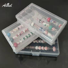 Acrylic Bead Box Charm Beads Bracelet Ring Jewellery Organizer Troll Chamilia Jewelry Tray DIY Finding Display Storage Case Rack 2024 - buy cheap