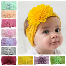 Baby Bows headbands Turban Kids Artificial Floral Elastic Toddler Solid Headband Hair Band for baby girl Hair Accessories 1PCS 2024 - buy cheap
